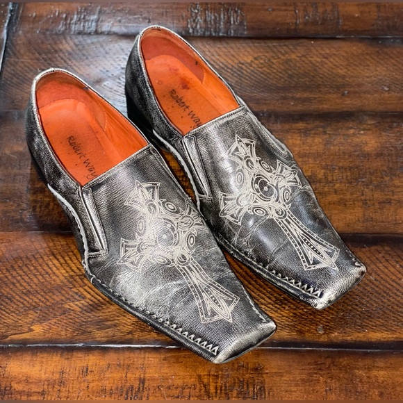 ROBERT WAYNE “ROME” LOAFERS GENUINE LEATHER.. MEN SIZE 12 - Picture 4 of 8